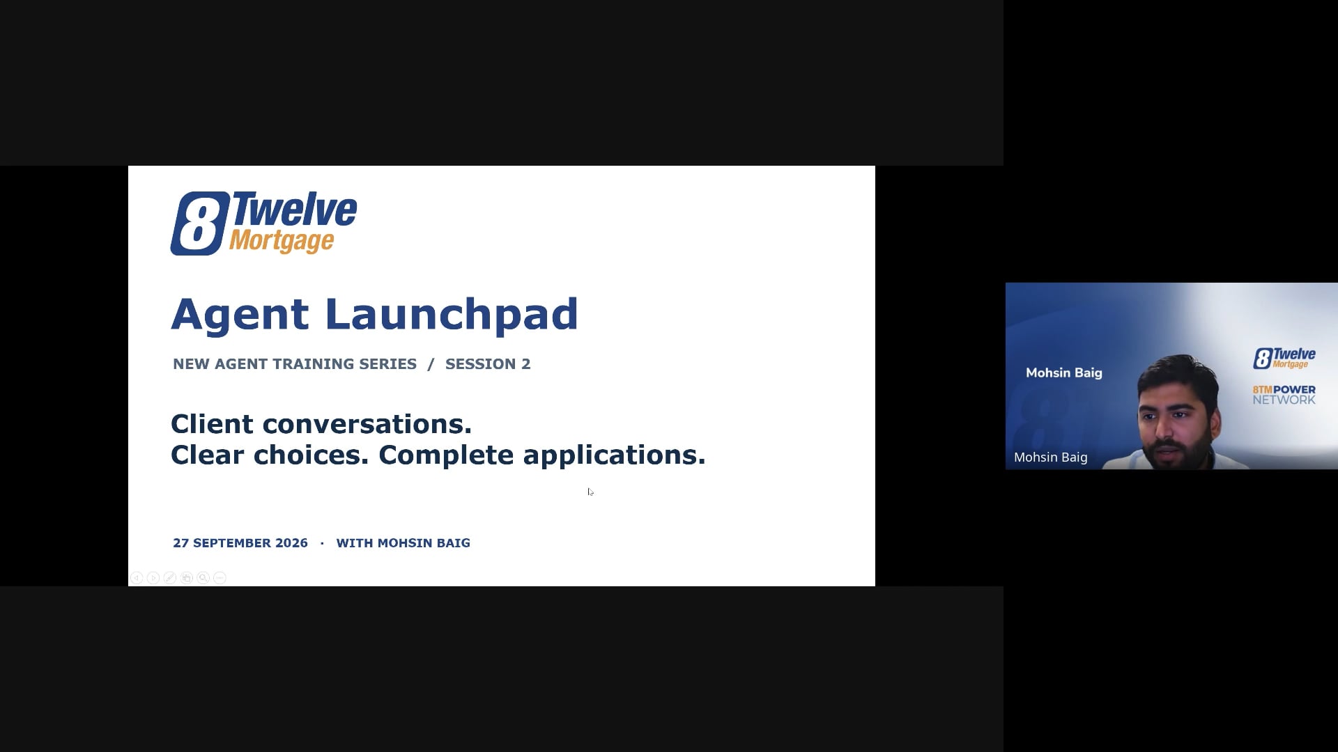 8Twelve Agent Launchpad: New Agent Training Series - Sep 27, 2026